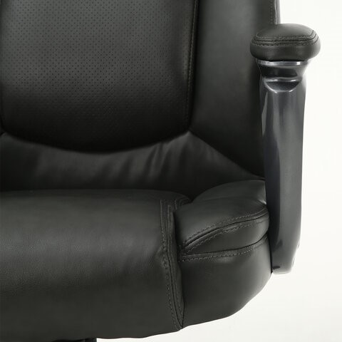 Кресло Brabix Premium Favorite EX-577 (пружинный блок, рециклированная кожа, серое) 531935 в Петрозаводске - изображение 11
