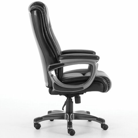 Кресло Brabix Premium Solid HD-005 (рециклированная кожа, черное) 531941 в Петрозаводске - изображение 1