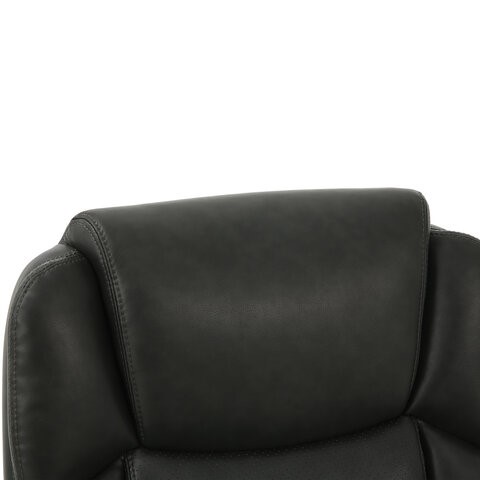 Кресло Brabix Premium Favorite EX-577 (пружинный блок, рециклированная кожа, серое) 531935 в Петрозаводске - изображение 5