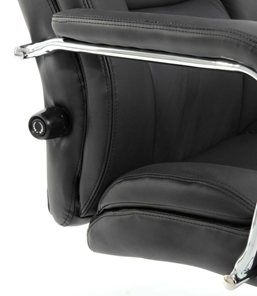 Кресло компьютерное Brabix Premium Phaeton EX-502 (натуральная кожа, хром, черное) в Петрозаводске - предосмотр 9