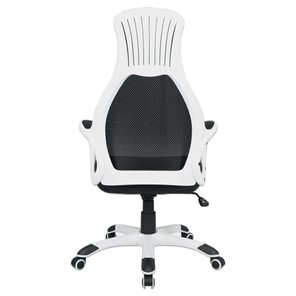 Кресло компьютерное Brabix Premium Genesis EX-517 (пластик белый, ткань/экокожа/сетка черная) в Петрозаводске - предосмотр 3