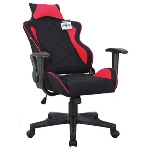 Офисное кресло Brabix GT Racer GM-100 (подушка, ткань, черное/красное) в Петрозаводске - предосмотр 1
