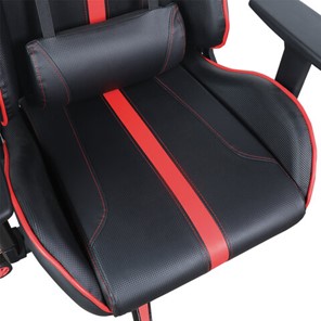 Кресло компьютерное Brabix GT Carbon GM-120 (две подушки, экокожа, черное/красное) 531931 в Петрозаводске - предосмотр 8