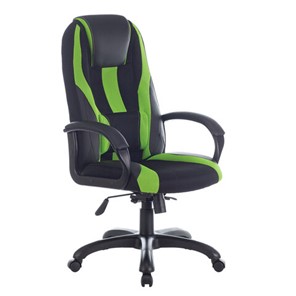 Компьютерное кресло Brabix Premium Rapid GM-102 (экокожа/ткань, черное/зеленое) в Петрозаводске - предосмотр