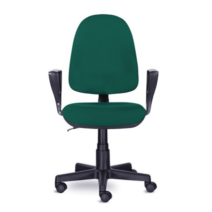 Кресло офисное Brabix Prestige Ergo MG-311 (регулируемая эргономичная спинка, ткань,черно-зеленое) 532421 в Петрозаводске - изображение