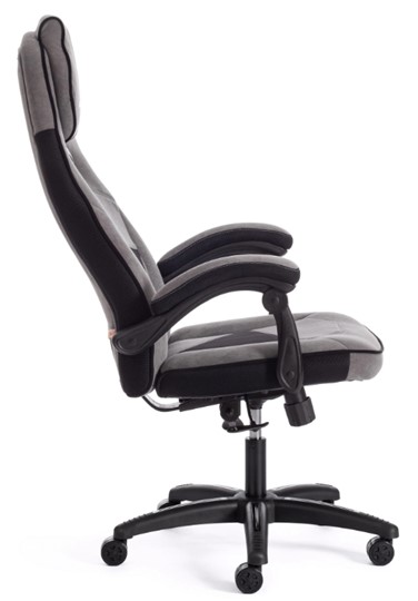 Кресло компьютерное ARENA флок , серый/черный, 29/35 арт.14129 в Петрозаводске - изображение 2
