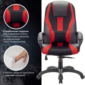 Компьютерное кресло Brabix Premium Rapid GM-102 (экокожа/ткань, черное/красное) 532107 в Петрозаводске - предосмотр 5