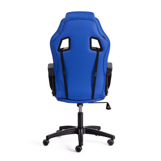 Кресло DRIVER (22) кож/зам/ткань, синий/серый, 36-39/TW-12 арт.21153 в Петрозаводске - изображение 4