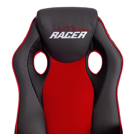 Кресло RACER GT new кож/зам/ткань, металлик/красный, арт.13249 в Петрозаводске - изображение 7