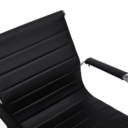 Компьютерное кресло URBAN-LOW кож/зам, черный, арт.14460 в Петрозаводске - изображение 4