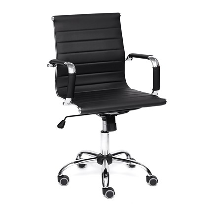 Компьютерное кресло URBAN-LOW кож/зам, черный, арт.14460 в Петрозаводске - изображение