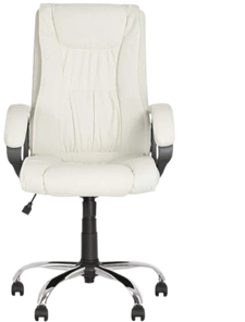 Кресло для офиса ELLY (CHR68) экокожа ECO-50, белая в Петрозаводске