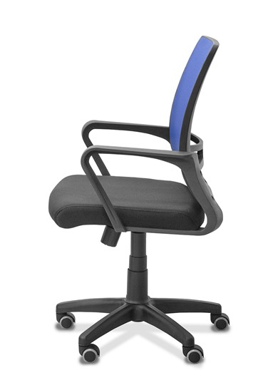 Офисное кресло для сотрудника Акцент, сетка YM/ткань TW / синяя/черная в Петрозаводске - изображение 2