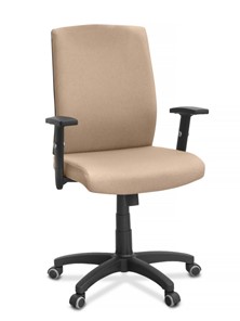 Офисное кресло для руководителя Alfa A/MK/1D, ткань Bahama / бежевая в Петрозаводске - предосмотр