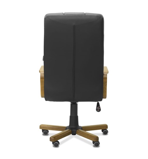 Кресло для руководителя Атлант W, экокожа премиум / черная CN1114/ дерево - орех в Петрозаводске - изображение 6
