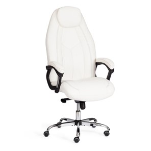 Кресло компьютерное BOSS Lux, кож/зам, белый, арт.21152 в Петрозаводске - предосмотр