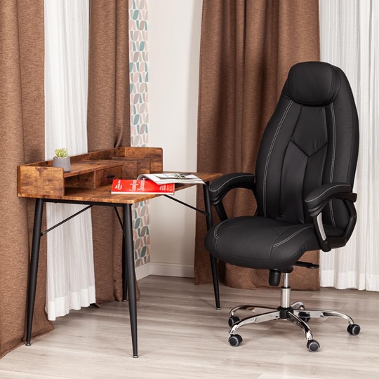 Офисное кресло BOSS Lux, кож/зам, черный, арт.21151 в Петрозаводске - изображение 12