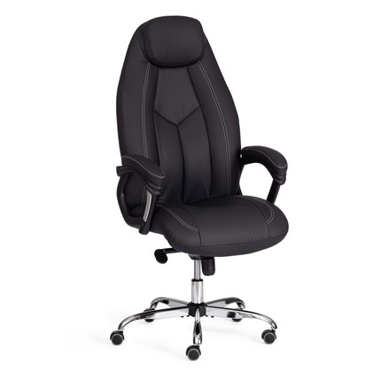 Офисное кресло BOSS Lux, кож/зам, черный, арт.21151 в Петрозаводске - изображение