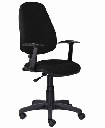 Кресло компьютерное Brabix Comfort MG-321, регулируемая эргономичная спинка, ткань, черное в Петрозаводске - изображение