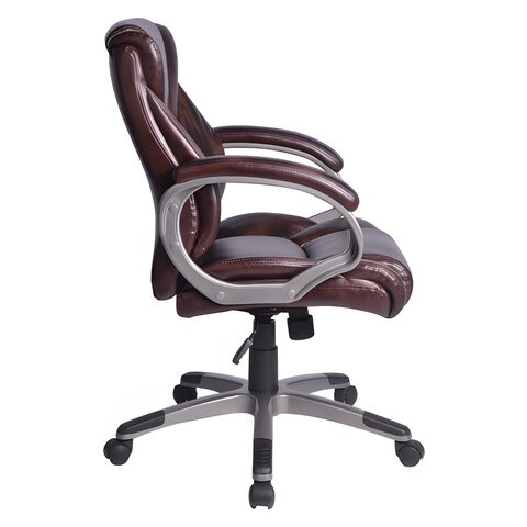 Офисное кресло BRABIX "Eldorado EX-504", экокожа, коричневое, 530875 в Петрозаводске - изображение 2
