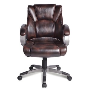 Офисное кресло BRABIX "Eldorado EX-504", экокожа, коричневое, 530875 в Петрозаводске - предосмотр 4