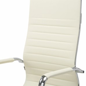 Офисное кресло BRABIX "Energy EX-509", экокожа, хром, бежевое, 531166 в Петрозаводске - предосмотр 5