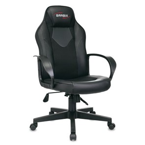 Офисное кресло BRABIX "Game GM-017", экокожа/ткань, черное, 532641, GM-017_532641 в Петрозаводске