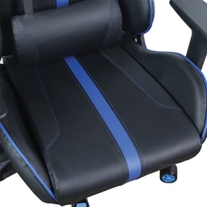 Кресло BRABIX "GT Carbon GM-120", две подушки, экокожа, черное/синее, 531930 в Петрозаводске - предосмотр 10