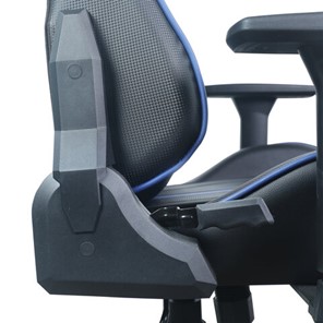 Кресло BRABIX "GT Carbon GM-120", две подушки, экокожа, черное/синее, 531930 в Петрозаводске - предосмотр 14