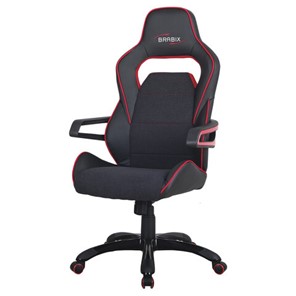 Кресло офисное Brabix Nitro GM-001 (ткань, экокожа, черное, вставки красные) 531816 в Петрозаводске - предосмотр 6