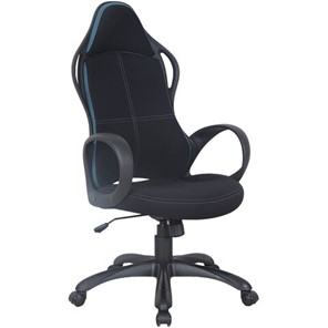 Компьютерное кресло Brabix Premium Force EX-516 (ткань, черное/вставки синие) 531572 в Петрозаводске - предосмотр