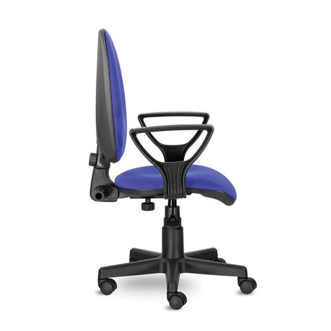 Офисное кресло Brabix Prestige Ergo MG-311 (регулируемая эргономичная спинка, ткань, черно-синее) 531876 в Петрозаводске - изображение 1