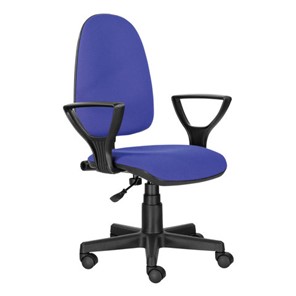 Офисное кресло Brabix Prestige Ergo MG-311 (регулируемая эргономичная спинка, ткань, черно-синее) 531876 в Петрозаводске - предосмотр