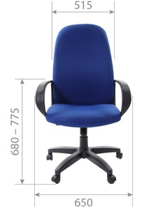 Кресло офисное CHAIRMAN 279 TW 12, цвет серый в Петрозаводске - предосмотр 4