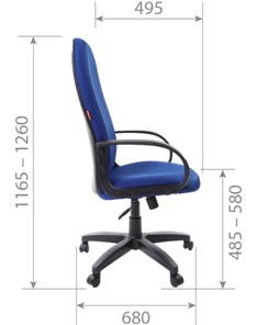 Кресло офисное CHAIRMAN 279 TW 12, цвет серый в Петрозаводске - предосмотр 5