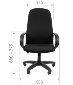 Кресло офисное CHAIRMAN 279T, ткань Т-08 черный в Петрозаводске - предосмотр 3
