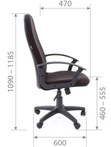 Кресло офисное CHAIRMAN 289, ткань, цвет серый в Петрозаводске - предосмотр 4