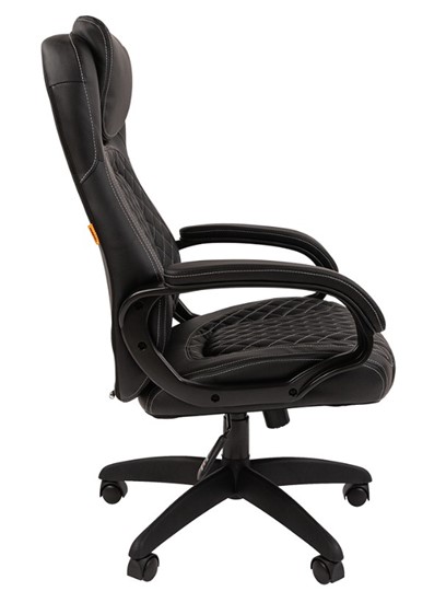Офисное кресло CHAIRMAN 432, экокожа, цвет черный в Петрозаводске - изображение 5