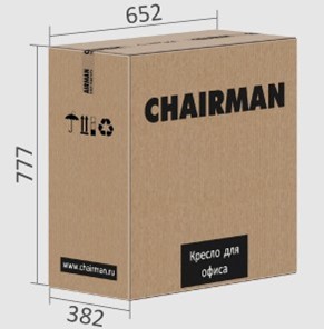 Офисное кресло CHAIRMAN 432, экокожа, цвет черный в Петрозаводске - предосмотр 6