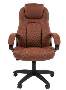 Компьютерное кресло CHAIRMAN 432, экокожа, цвет коричневый в Петрозаводске - предосмотр 2