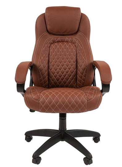 Компьютерное кресло CHAIRMAN 432, экокожа, цвет коричневый в Петрозаводске - изображение 2