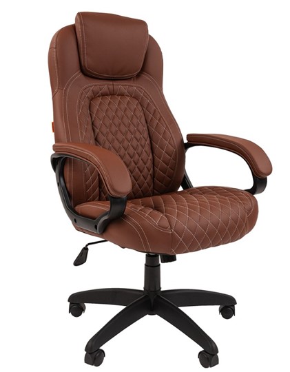 Компьютерное кресло CHAIRMAN 432, экокожа, цвет коричневый в Петрозаводске - изображение 1