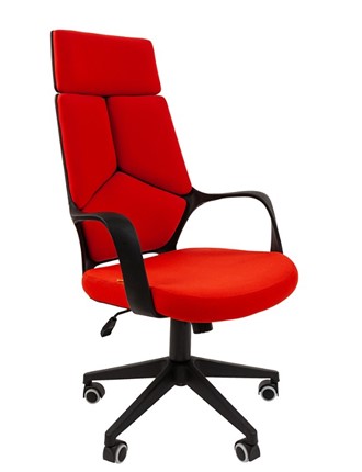 Офисное кресло CHAIRMAN 525, красное в Петрозаводске - изображение