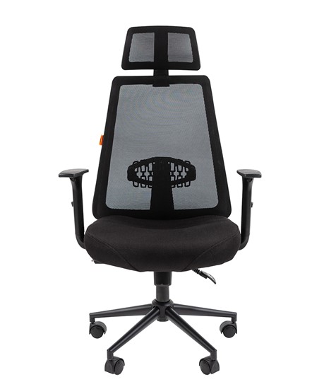 Компьютерное кресло CHAIRMAN 535 BLACK Сетчатый акрил черный / Полиэстер черный в Петрозаводске - изображение 1
