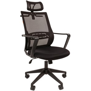 Офисное кресло CHAIRMAN 545 сетка/ткань черный в Петрозаводске - предосмотр