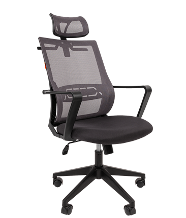 Кресло CHAIRMAN 545 сетка/ткань серый в Петрозаводске - изображение
