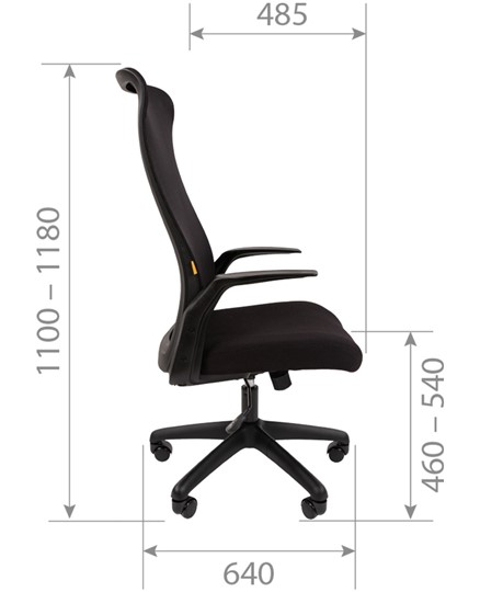 Офисное кресло CHAIRMAN 573, черное в Петрозаводске - изображение 8