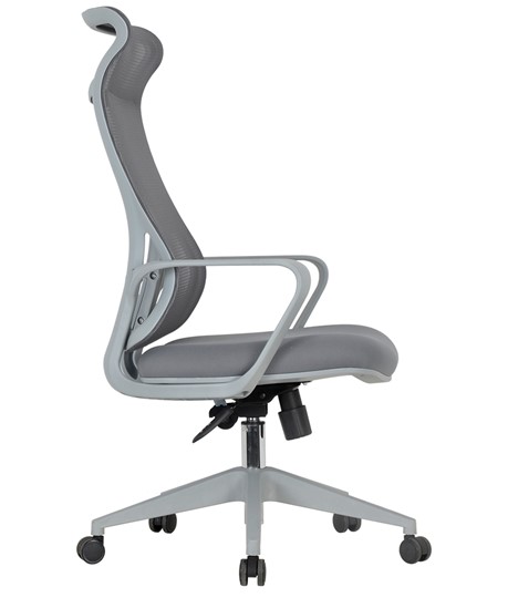 Кресло офисное CHAIRMAN 577, сетчатый акрил серый / полиэстер серый в Петрозаводске - изображение 1