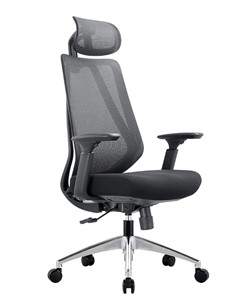 Офисное кресло CHAIRMAN 580 Сетчатый акрил серый / Полиэстер черный в Петрозаводске - предосмотр