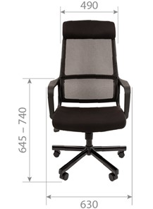 Кресло офисное CHAIRMAN 590, черное в Петрозаводске - предосмотр 3
